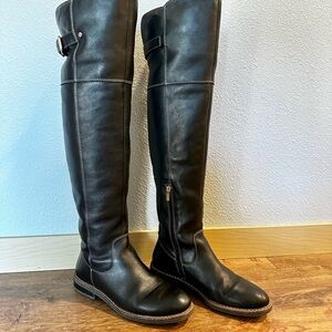 Pikolinos Black Over-the-Knee Leather Boots